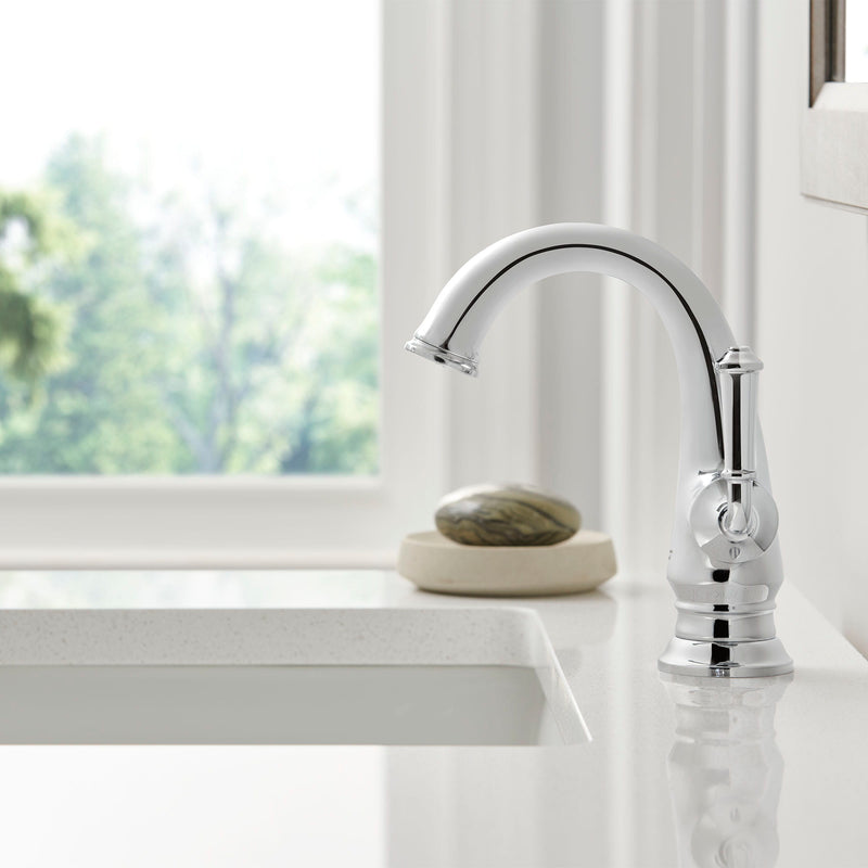 American Standard 7052121.002 Delancey Single Hole Single-Handle Bathroom Faucet 1.2 gpm/4.5 L/min With Lever Handle