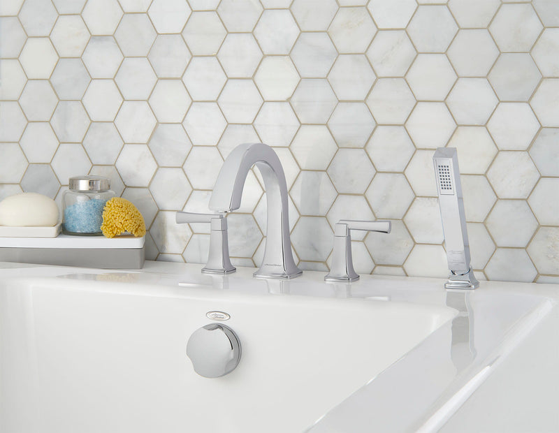American Standard Townsend Bathtub Faucet With Lever Handles and Personal Shower for Flash Rough-In Valve