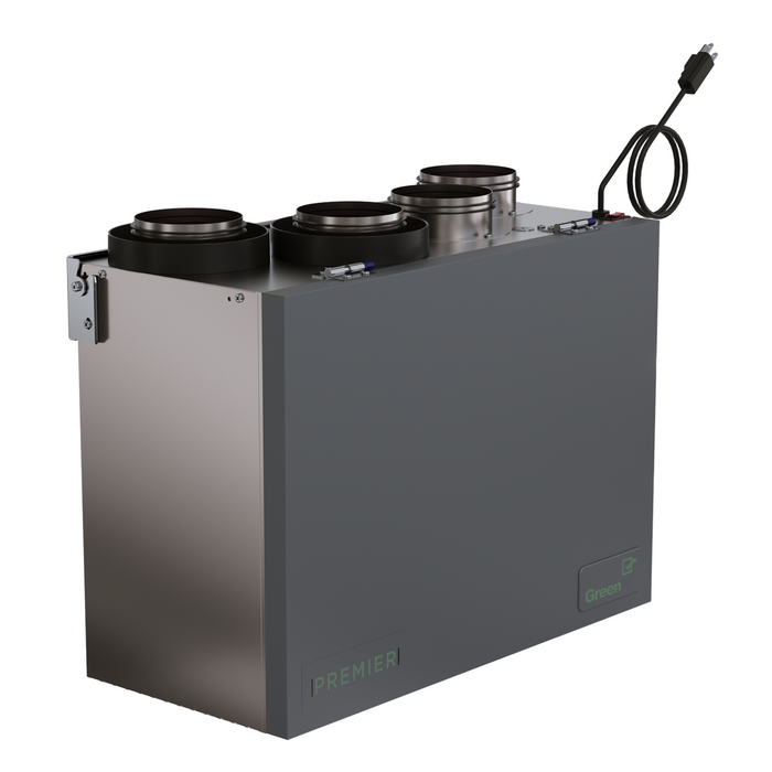 Greentek Premiere Series PRS 0.7H Top Port Heat Recovery Ventilator (HRV)