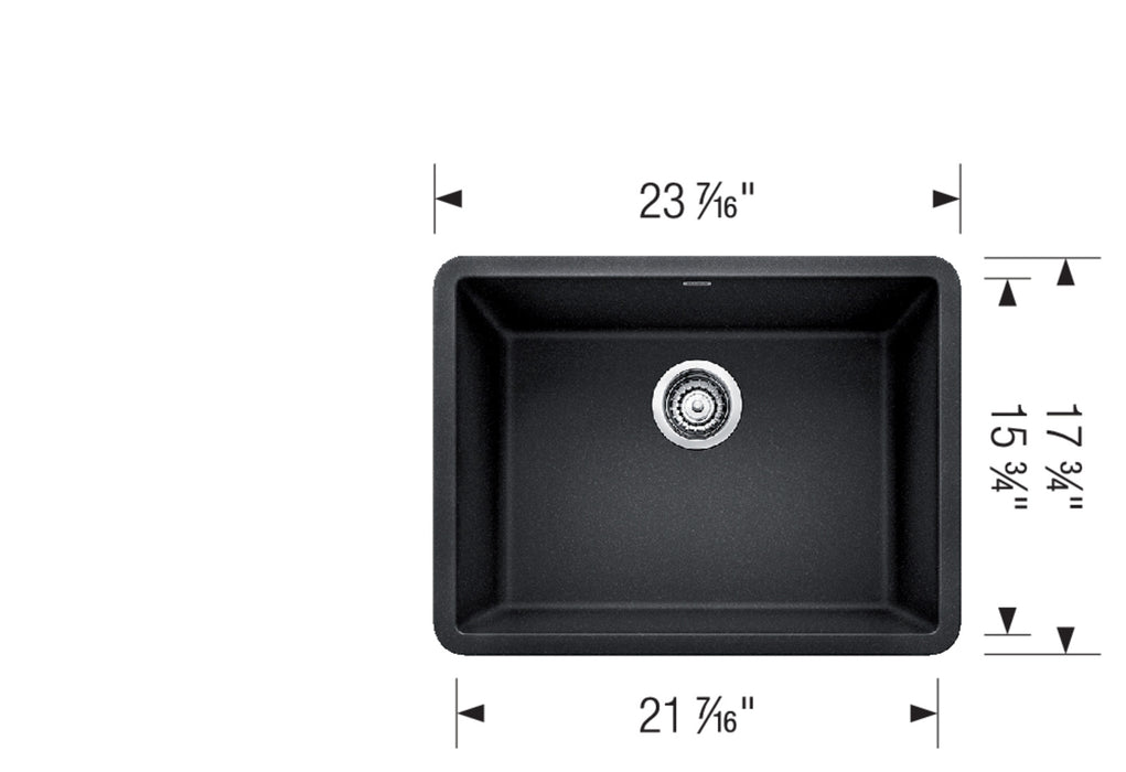 Blanco PRECIS 24 Single Bowl SILGRANIT Undermount Kitchen Sink