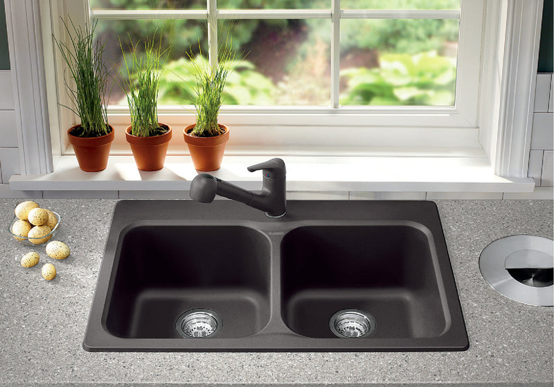 Blanco VISION 210 Double Bowl SILGRANIT Kitchen Sink