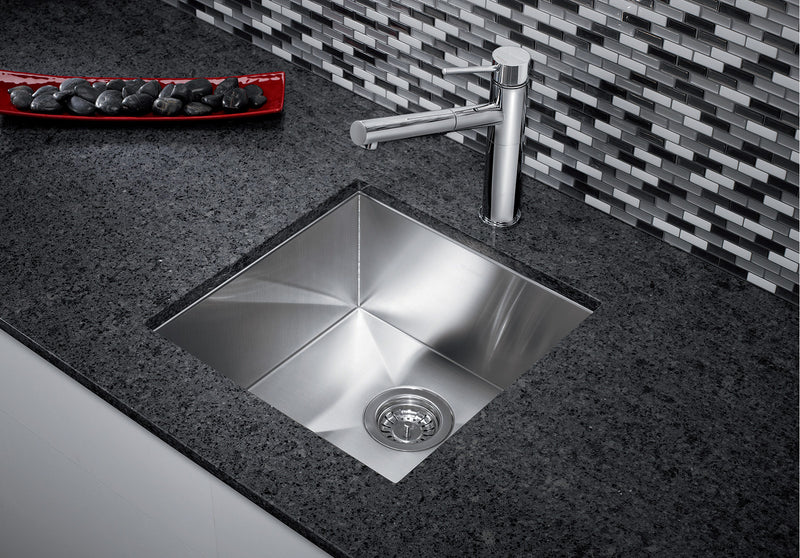 Blanco QUATRUS U 17-In Stainless Steel Bar Sink