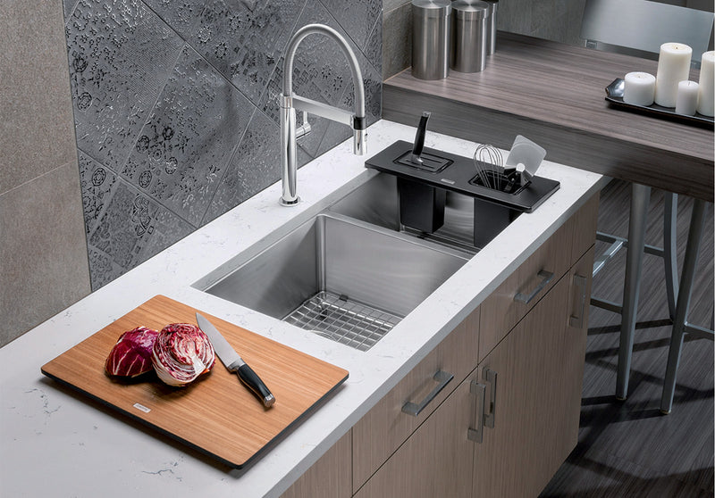 Blanco QUATRUS R15 U 1¾ Stainless Steel Kitchen Sink