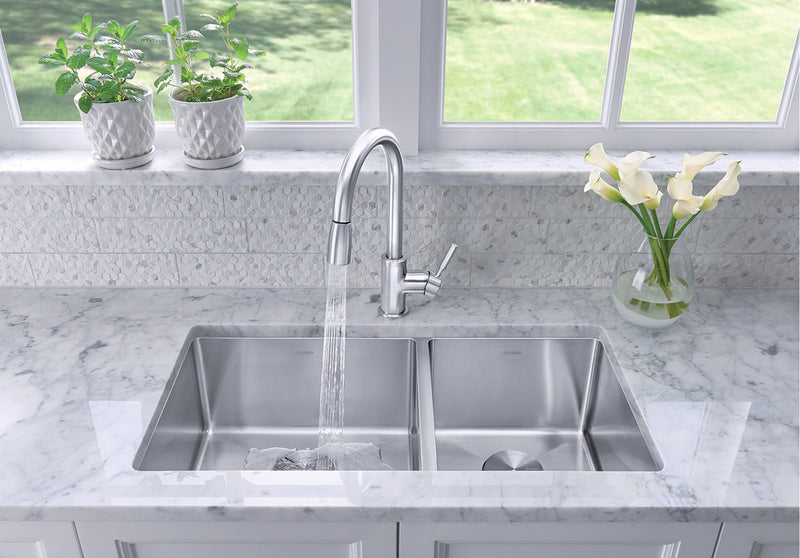 Blanco QUATRUS R15 U 1¾ Stainless Steel Kitchen Sink