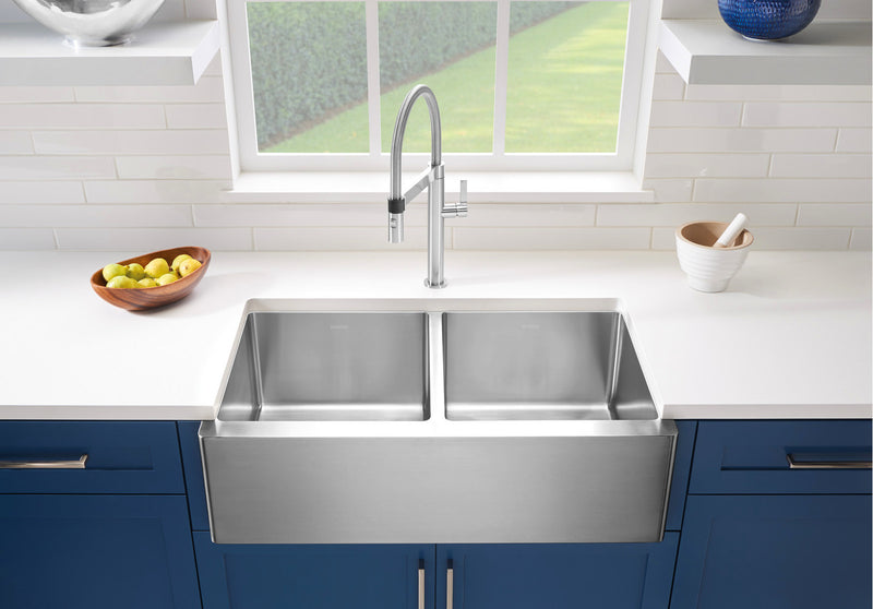Blanco QUATRUS R15 U 2 Apron Stainless Steel Kitchen Sink