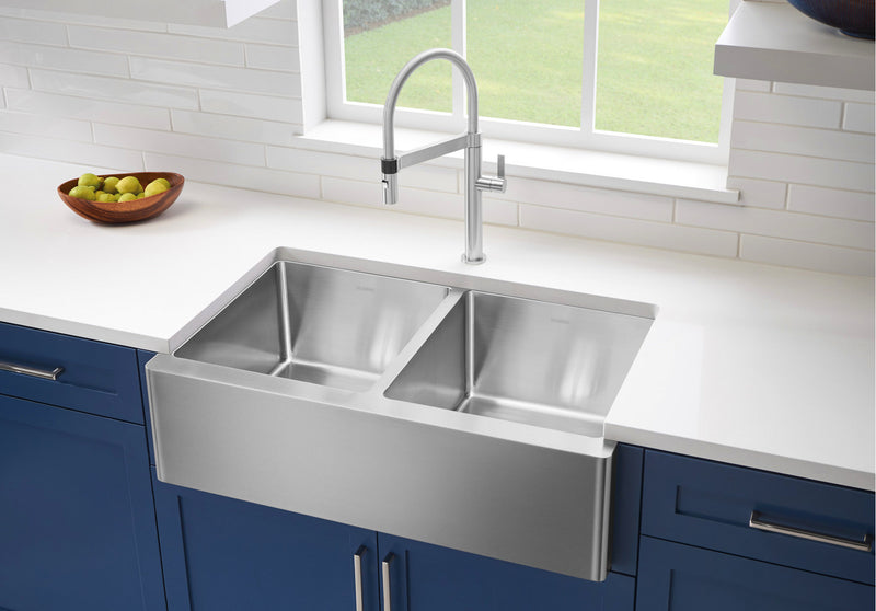Blanco QUATRUS R15 U 2 Apron Stainless Steel Kitchen Sink