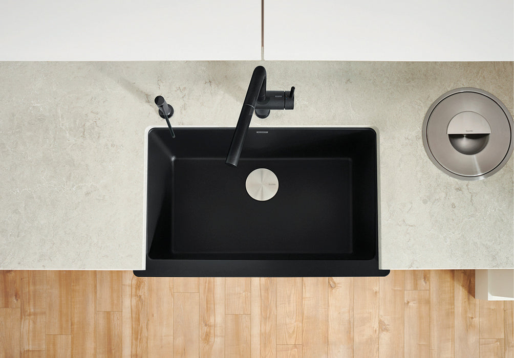 Blanco VINTERA 30 Single Bowl SILGRANIT Apron Farmhouse Kitchen Sink — Rise