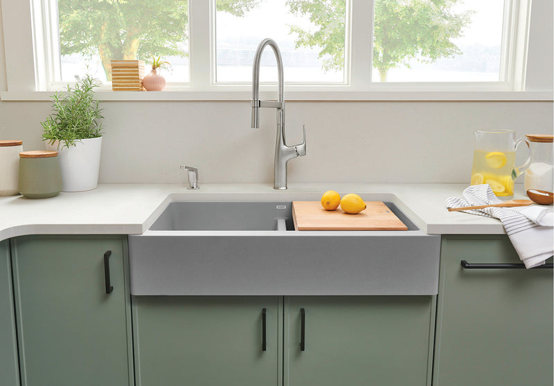 Blanco VINTERA 33 Double Bowl SILGRANIT Apron Farmhouse Kitchen Sink