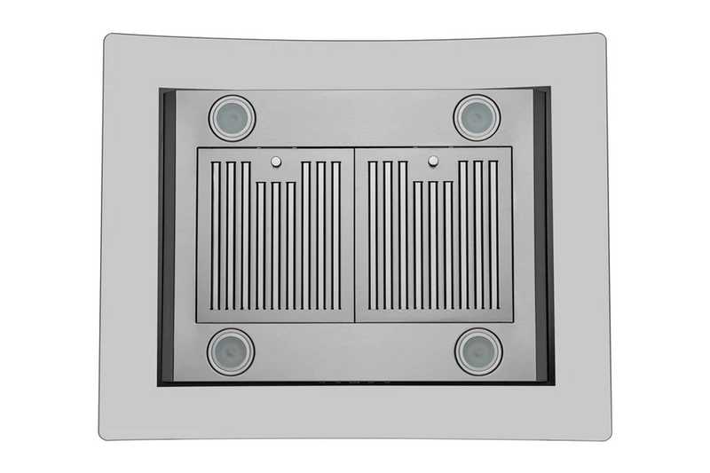 Hauslane Chef Series IS-200 Convertible Stainless Steel Island Range Hood