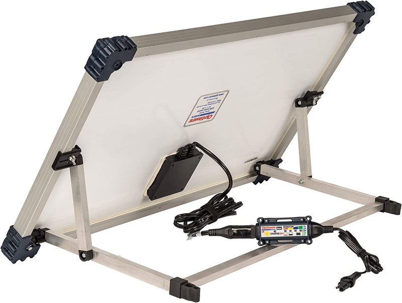 OptiMATE TM-522-D4TK Solar Duo 40W Travel Kit - 6-Step 12V / 12.8V 3.33A Sealed Solar Battery Saving Charger & Maintainer