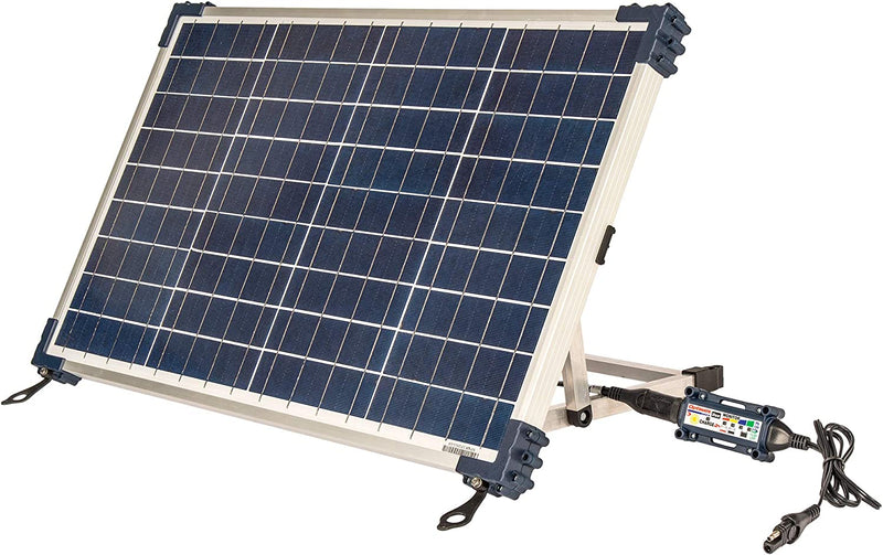 OptiMATE TM-522-D4TK Solar Duo 40W Travel Kit - 6-Step 12V / 12.8V 3.33A Sealed Solar Battery Saving Charger & Maintainer