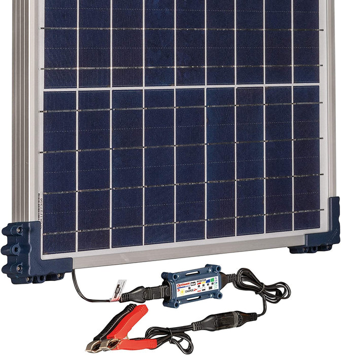 OptiMATE TM-522-D4 Solar Duo + 40W Solar Panel - 6-Step 12V / 12.8V 3.33A Sealed Solar Battery Saving Charger & Maintainer