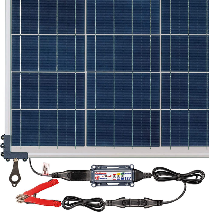 OptiMATE TM-523-6TK Solar 60W Travel Kit - 6-Step 12V 5A Sealed Solar Battery Saving Charger & Maintainer