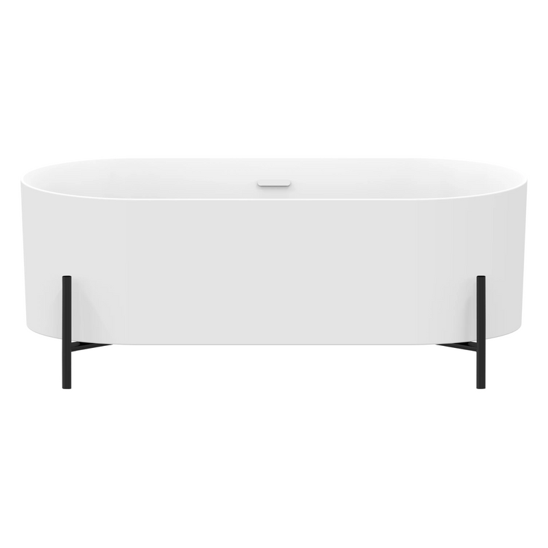 Agua Canada BRISCA Freestanding Matte White Bathtub On Legs