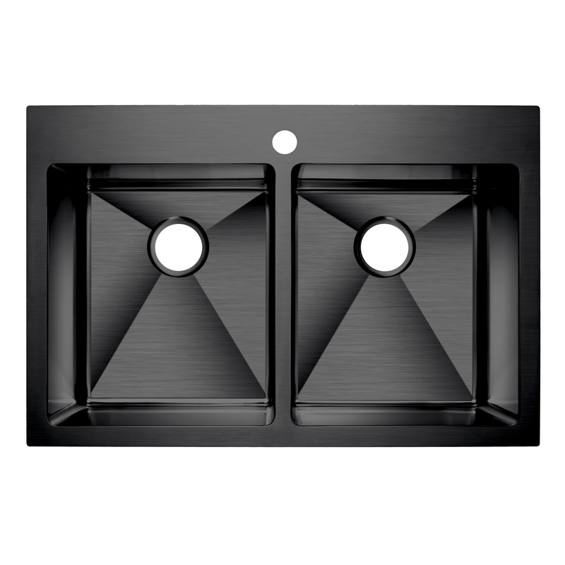 Agua Canada ELDORADO 2 Bowls 33X22 Dual Mount Kitchen Sink