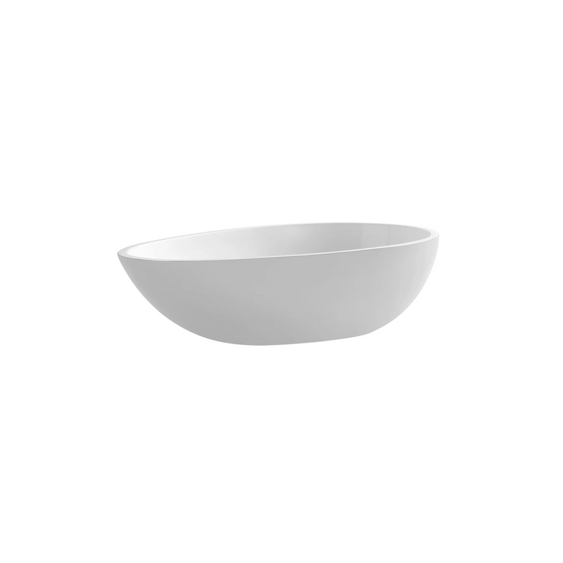 Agua Canada FOHO 14’’X24’’X6'' Oval Solid Surface Vessel Sink