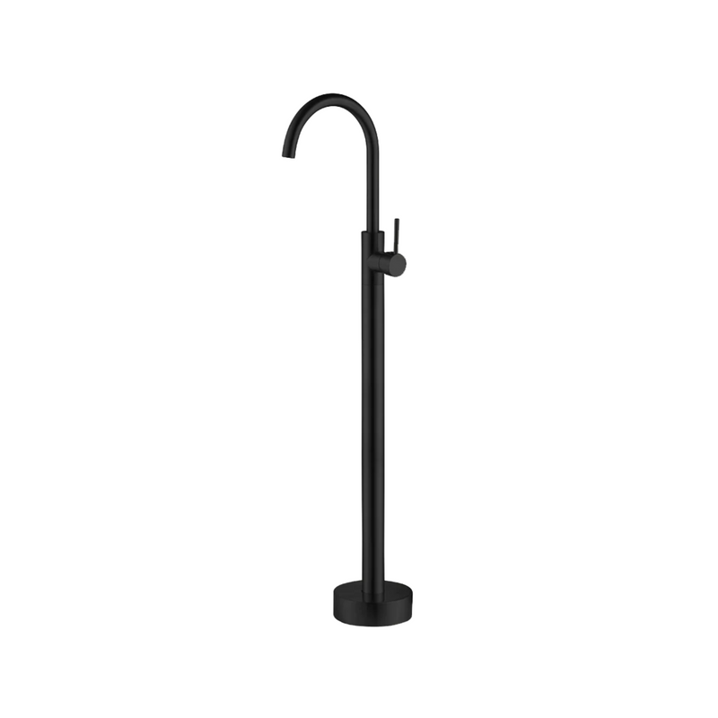 Agua Canada  SUBITO Freestanding Round Matte Black Faucet Without Handshower