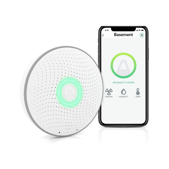 Airthings Wave Radon - Smart Radon Detector with Humidity & Temperature Sensor