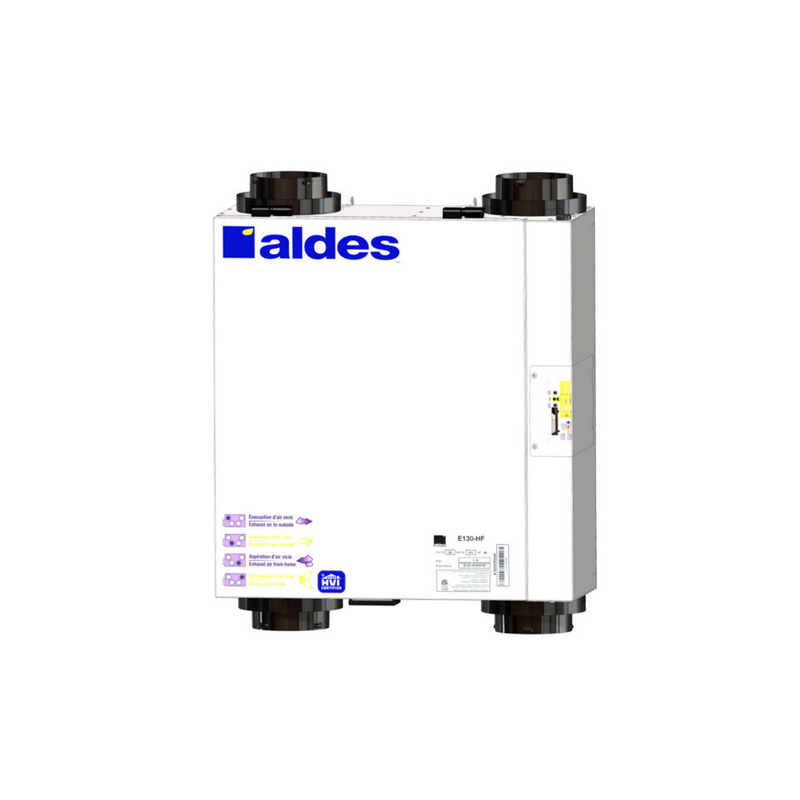 Aldes Residential Energy Recovery Ventilator (ERV) - E130-HRX-N