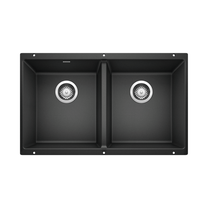 Blanco PRECIS U 2 Double Bowl SILGRANIT Undermount Kitchen Sink
