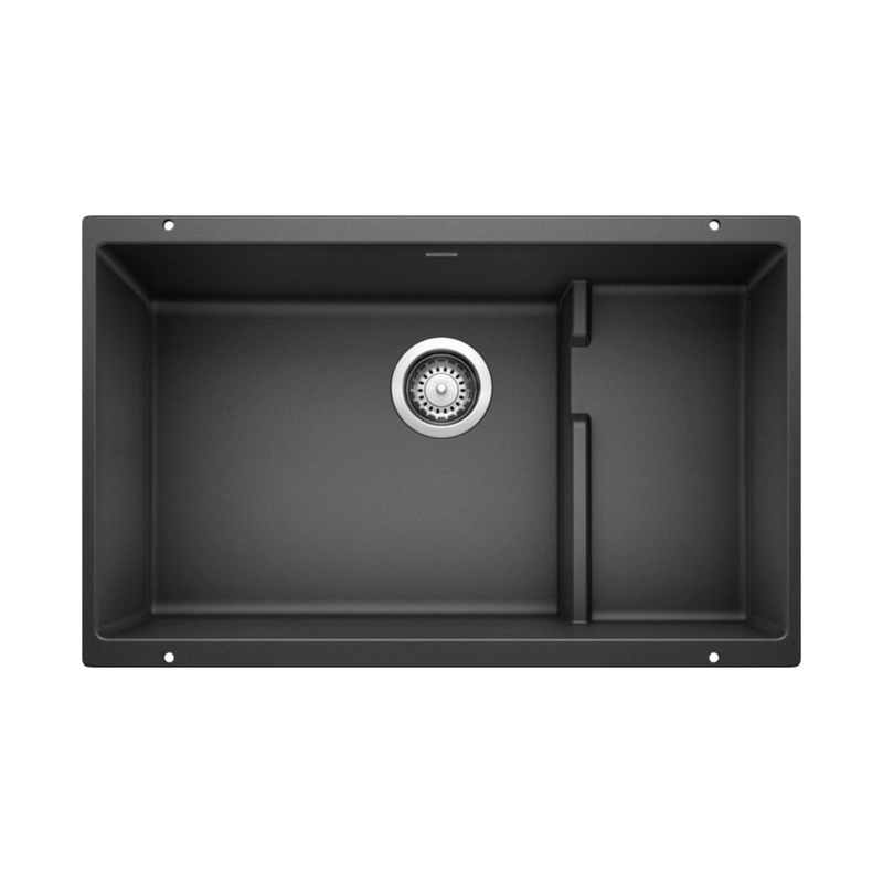 Blanco PRECIS Cascade Double Bowl SILGRANIT Undermount Kitchen Sink