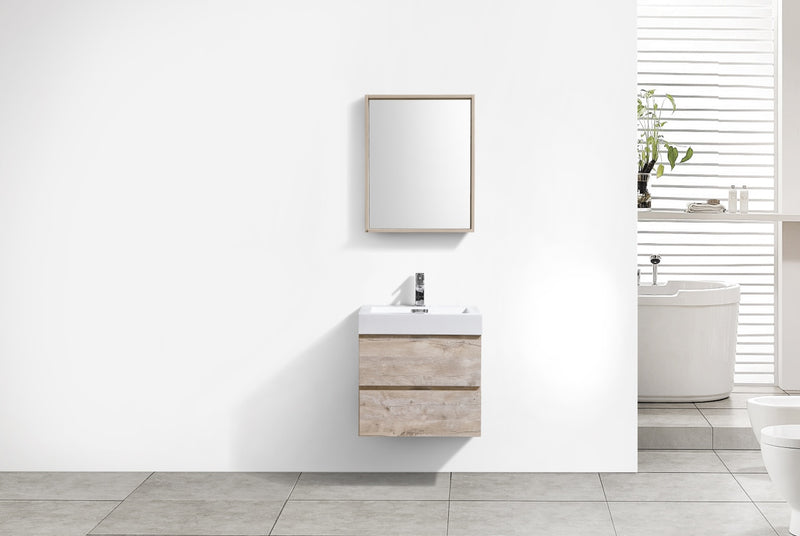 KubeBath Bliss 24" Wall Mount Modern Bathroom Vanity