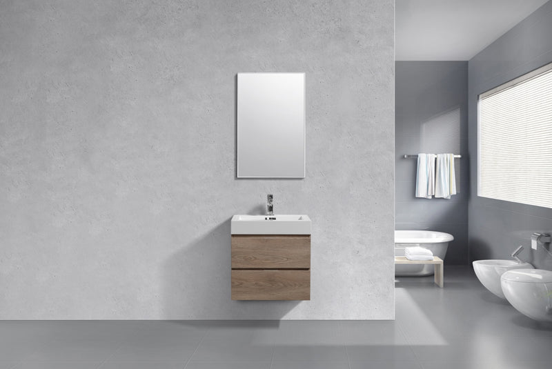 KubeBath Bliss 24" Wall Mount Modern Bathroom Vanity