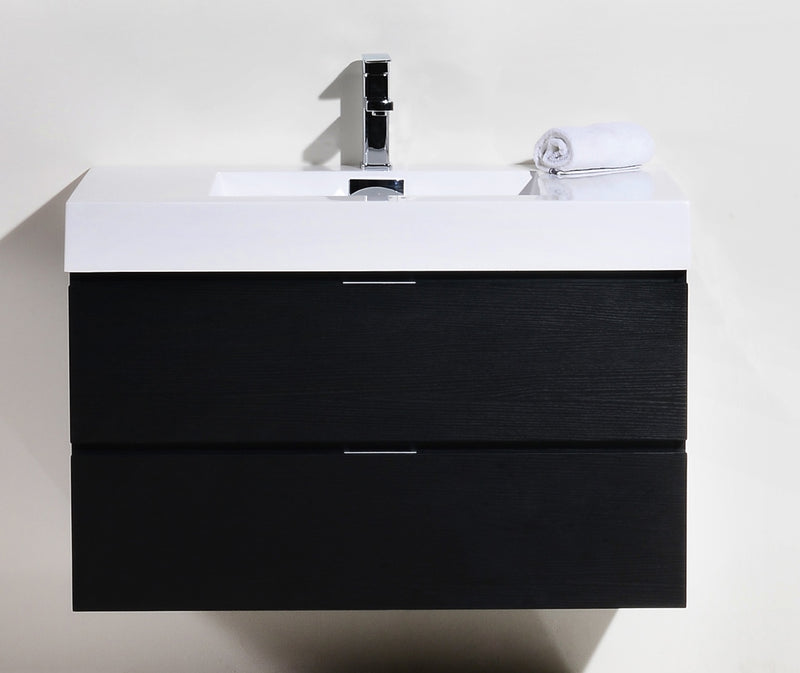 KubeBath Bliss 36" Wall Mount Modern Bathroom Vanity