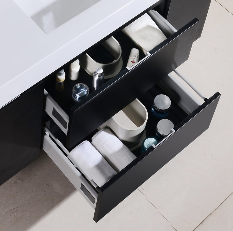 KubeBath Bliss 48" Wall Mount Modern Bathroom Vanity