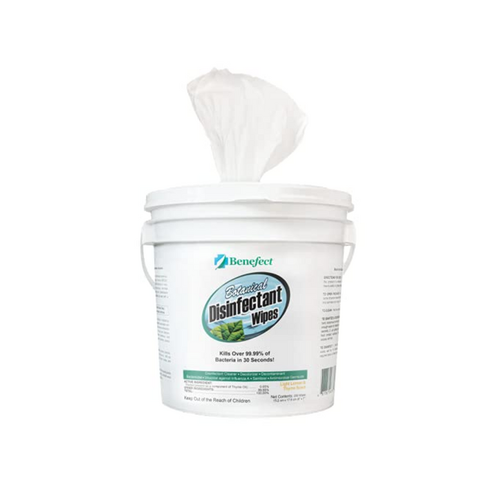 Benefect Botanical Disinfectant Biodegradable Wipes, 250 Wipes