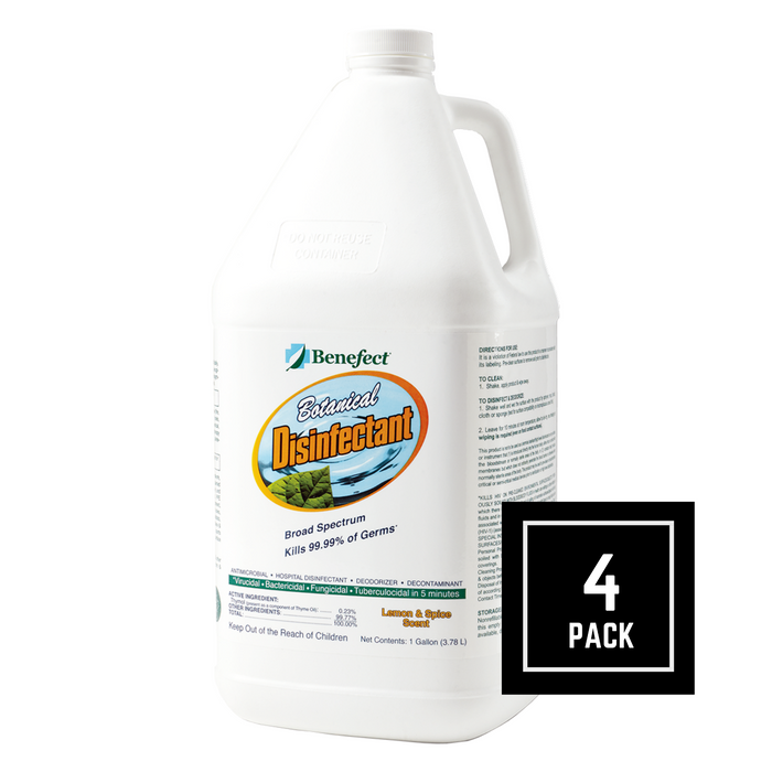 Benefect Botanical Disinfectant, Case of 4 x 4L