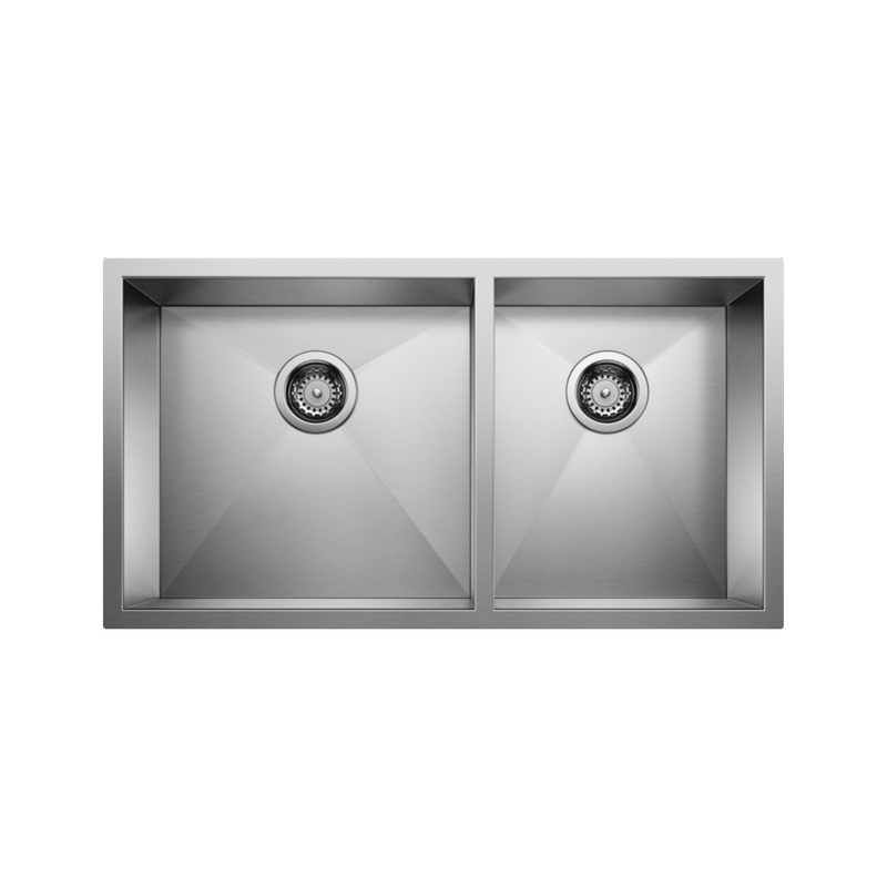 Blanco QUATRUS U 1¾ Double Bowl Stainless Steel Kitchen Sink