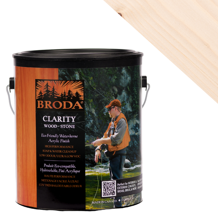 Broda CLARITY Wood & Stone Eco-Friendly Waterborne Acrylic Finish