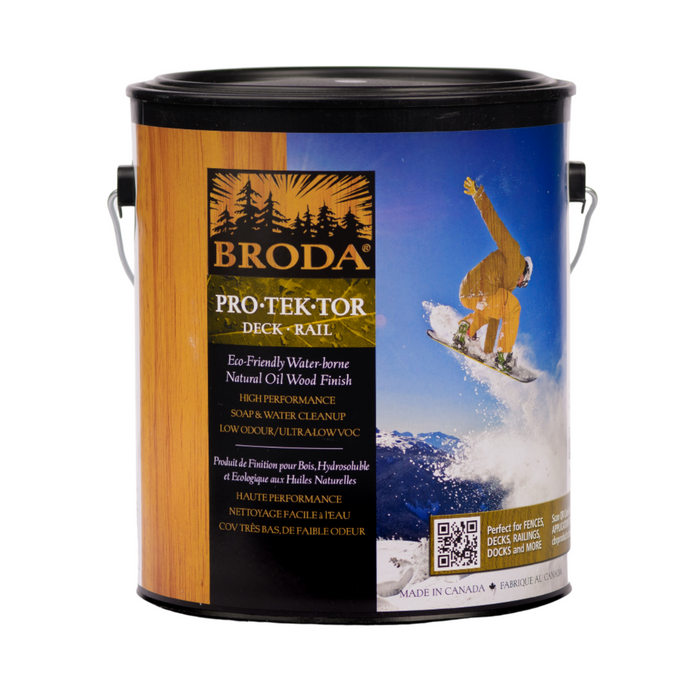 Broda PRO-TEK-TOR Deck & Rail (DR) Natural Oil Wood Finish