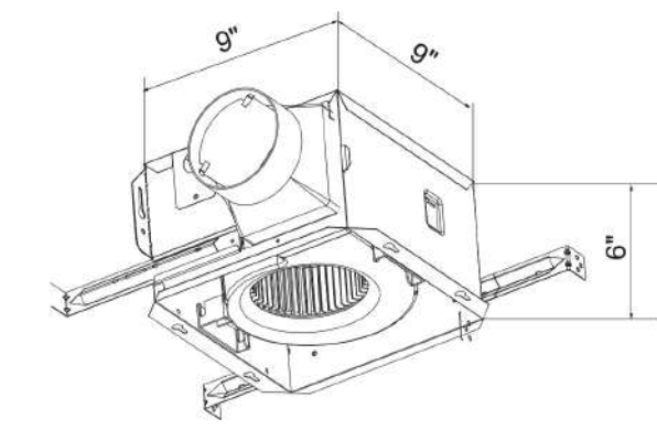 Cyclone HushTone Green Series Bathroom Fan - CBP100