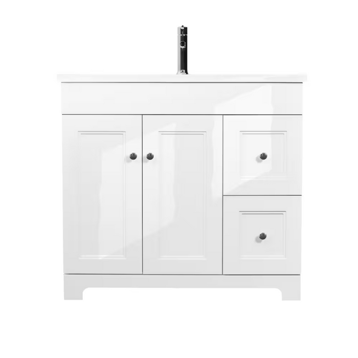 Luxo Marbre Classic Free-Standing Vanity with 1 Door and 2 Drawers