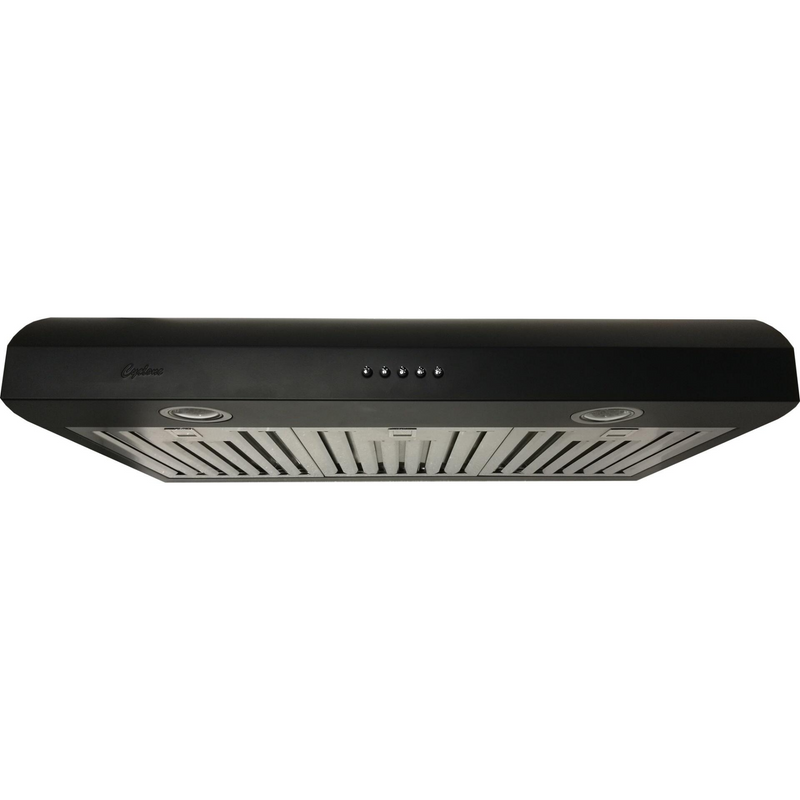 Cyclone 36" Classic Collection 570 CFM Matte Black Undermount Range Hood - CYB919R36MB