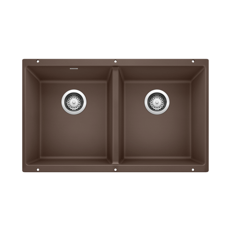 Blanco PRECIS U 2 Double Bowl SILGRANIT Undermount Kitchen Sink