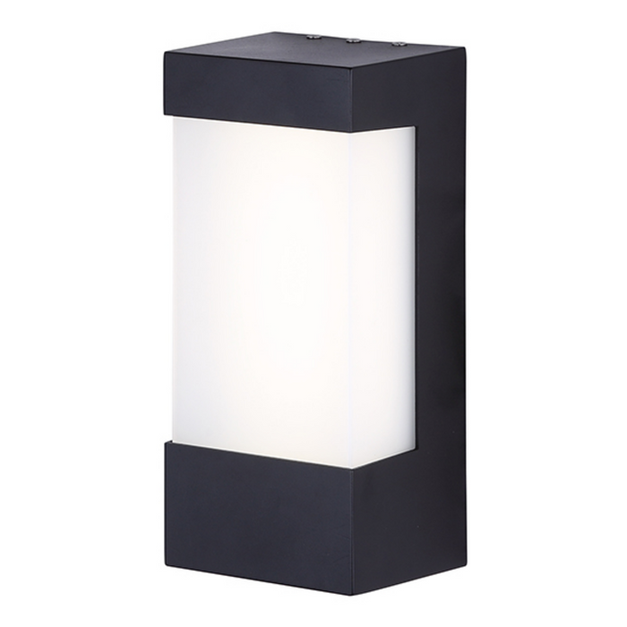 Canarm Polycarbonate Matte Black BRWL-SQ6W-N-BK LED Outdoor Sconce