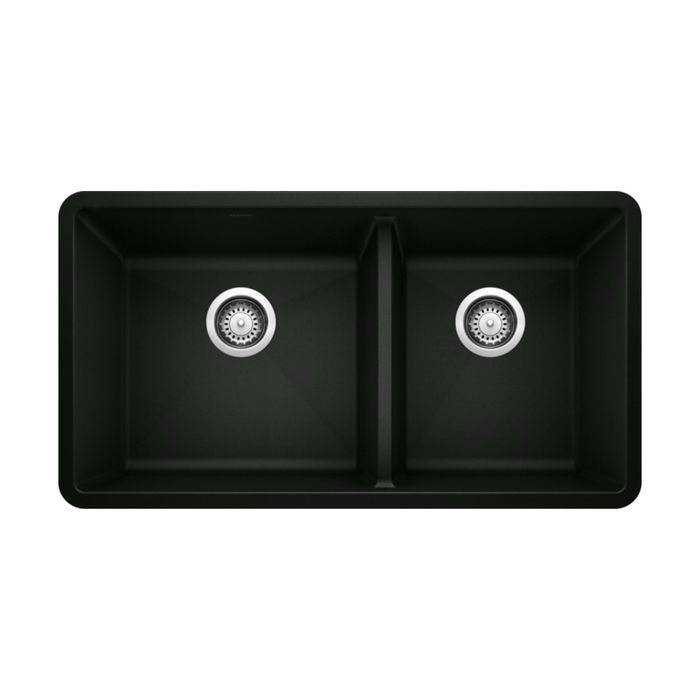 Blanco PRECIS U 1¾ Double Bowl SILGRANIT Undermount Kitchen Sink