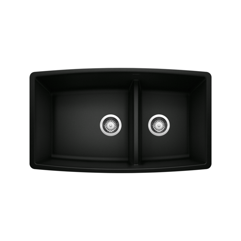 Blanco PERFORMA U 1¾ Low Divide Double Bowl SILGRANIT Undermount Kitchen Sink