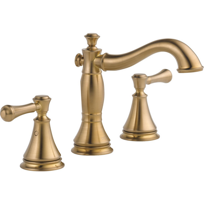 Delta CASSIDY Two Handle Wide Spread Lavatory with Metal Pop-Up