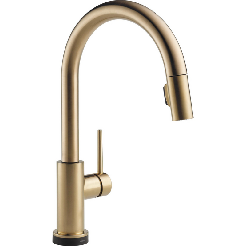 Delta Trinsic Single Handle Pull-Down Kitchen Faucet Featuring Touch2O Technology