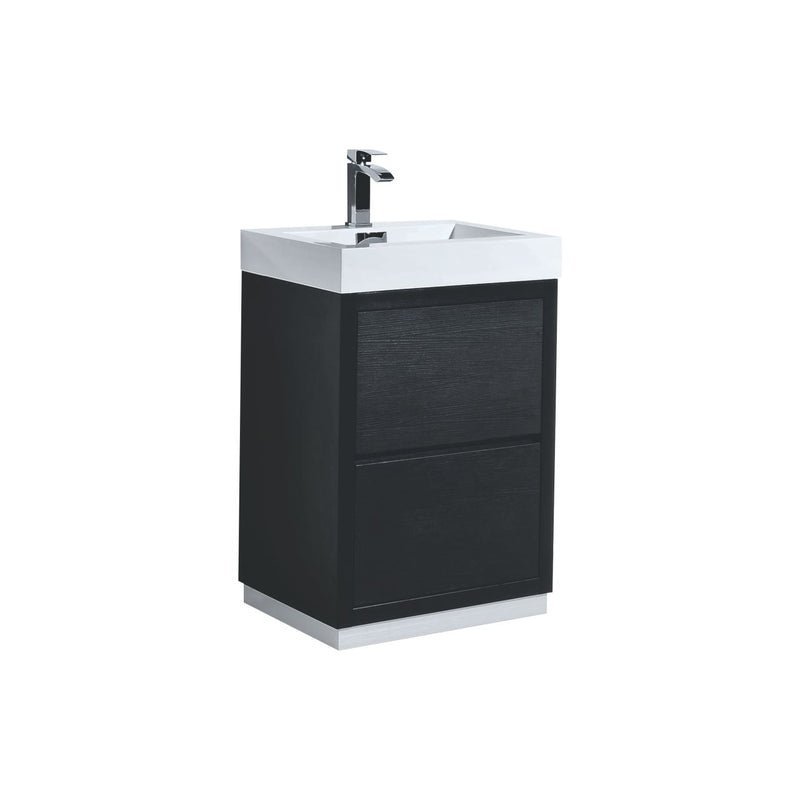 KubeBath Bliss 24" Freestanding Modern Bathroom Vanity