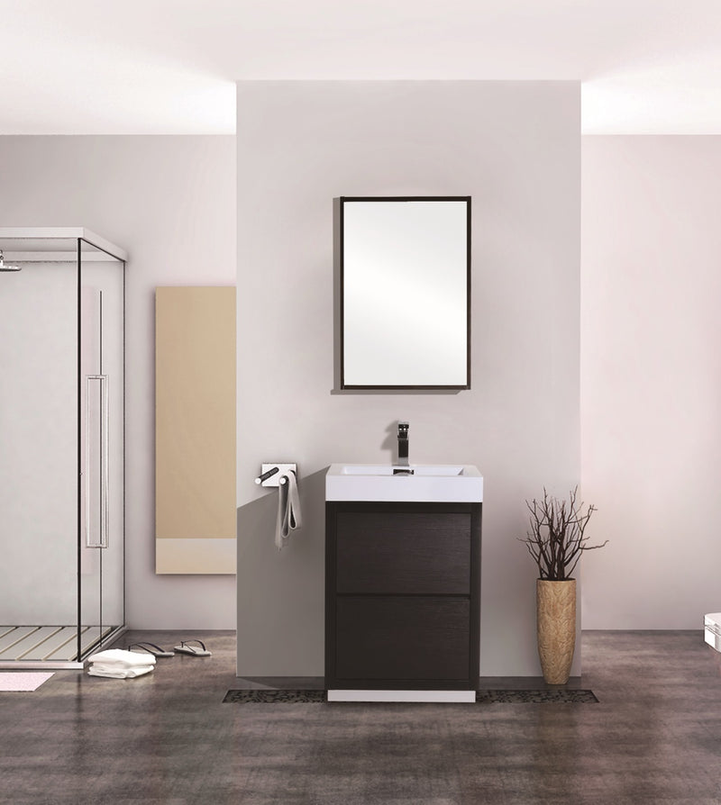 KubeBath Bliss 24" Freestanding Modern Bathroom Vanity
