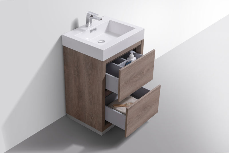 KubeBath Bliss 24" Freestanding Modern Bathroom Vanity