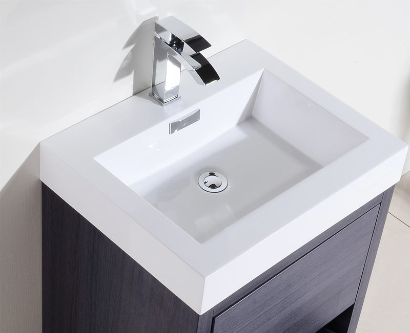 KubeBath Bliss 24" Freestanding Modern Bathroom Vanity
