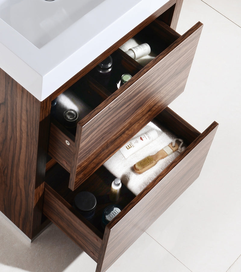 KubeBath Bliss 24" Freestanding Modern Bathroom Vanity