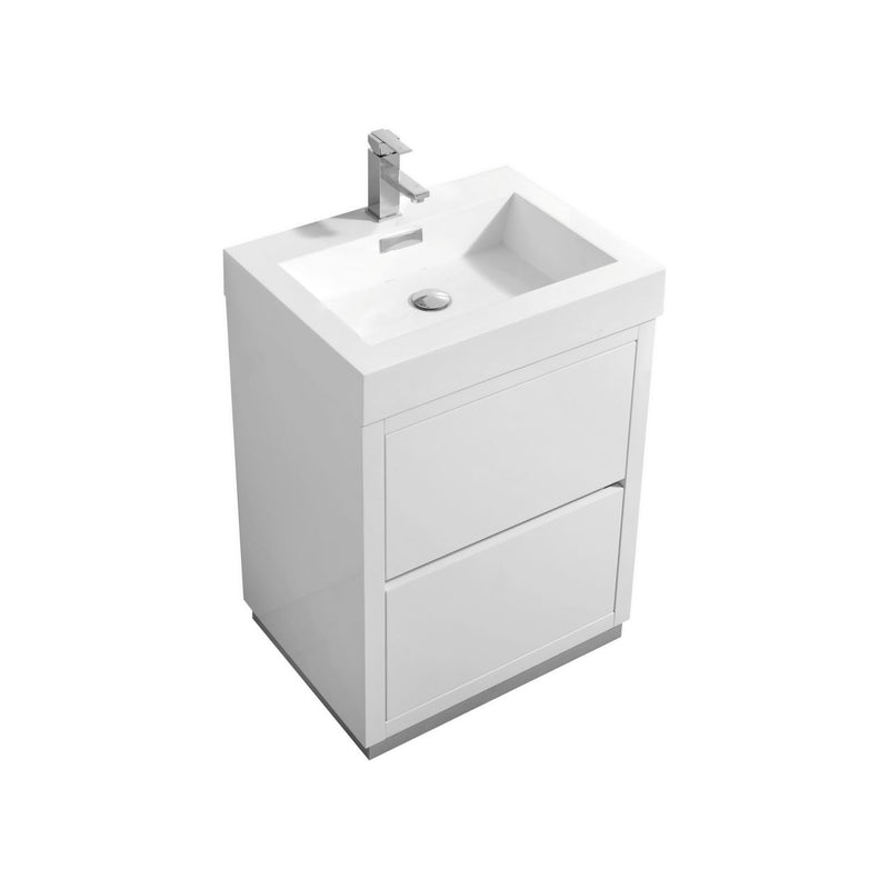 KubeBath Bliss 24" Freestanding Modern Bathroom Vanity