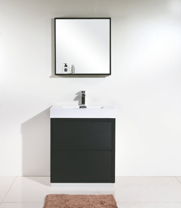 KubeBath Bliss 30" Free Standing Modern Bathroom Vanity
